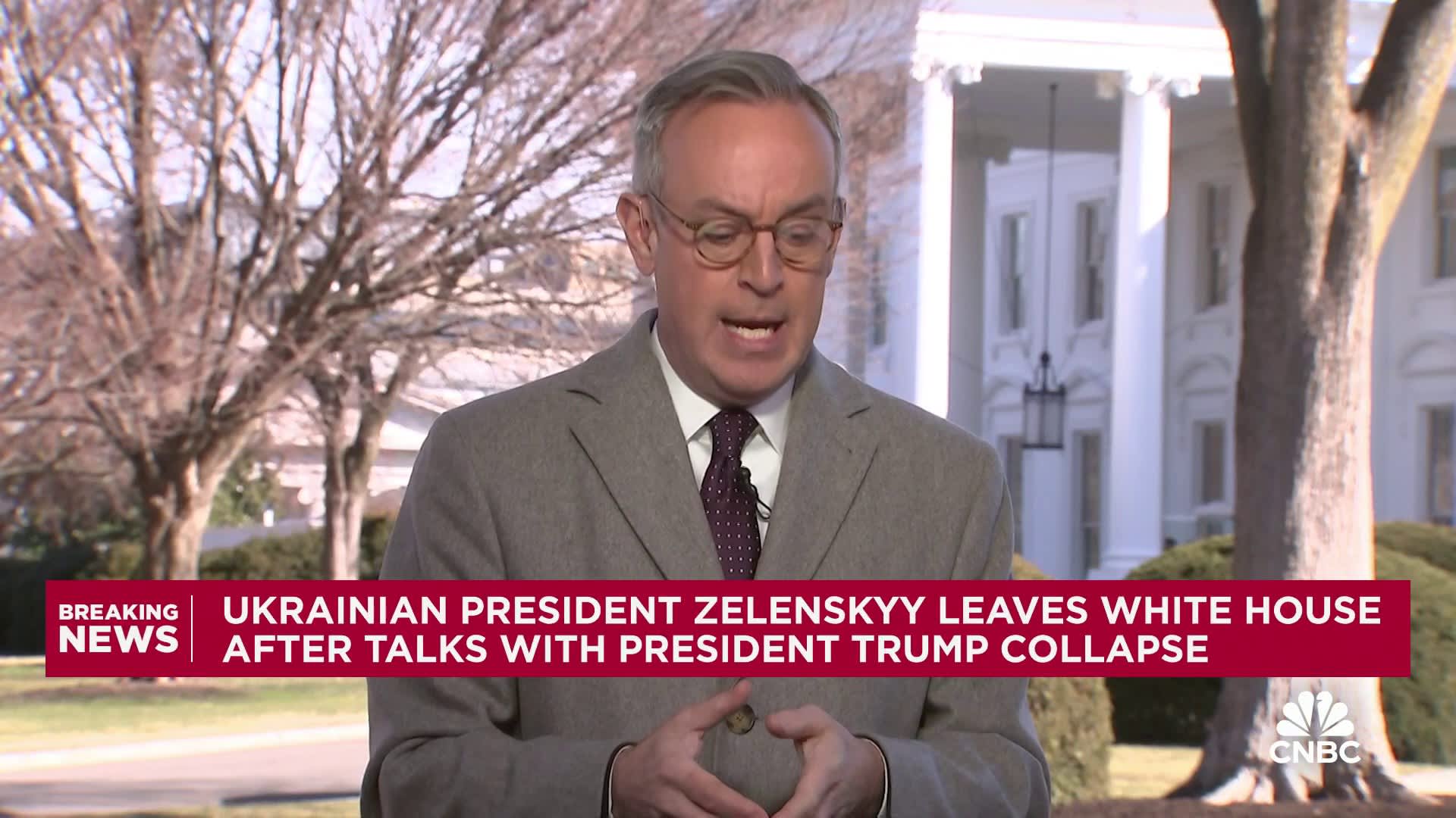 Trump: Zelenskyy disrespected the U.S., can come back when he is ready for peace