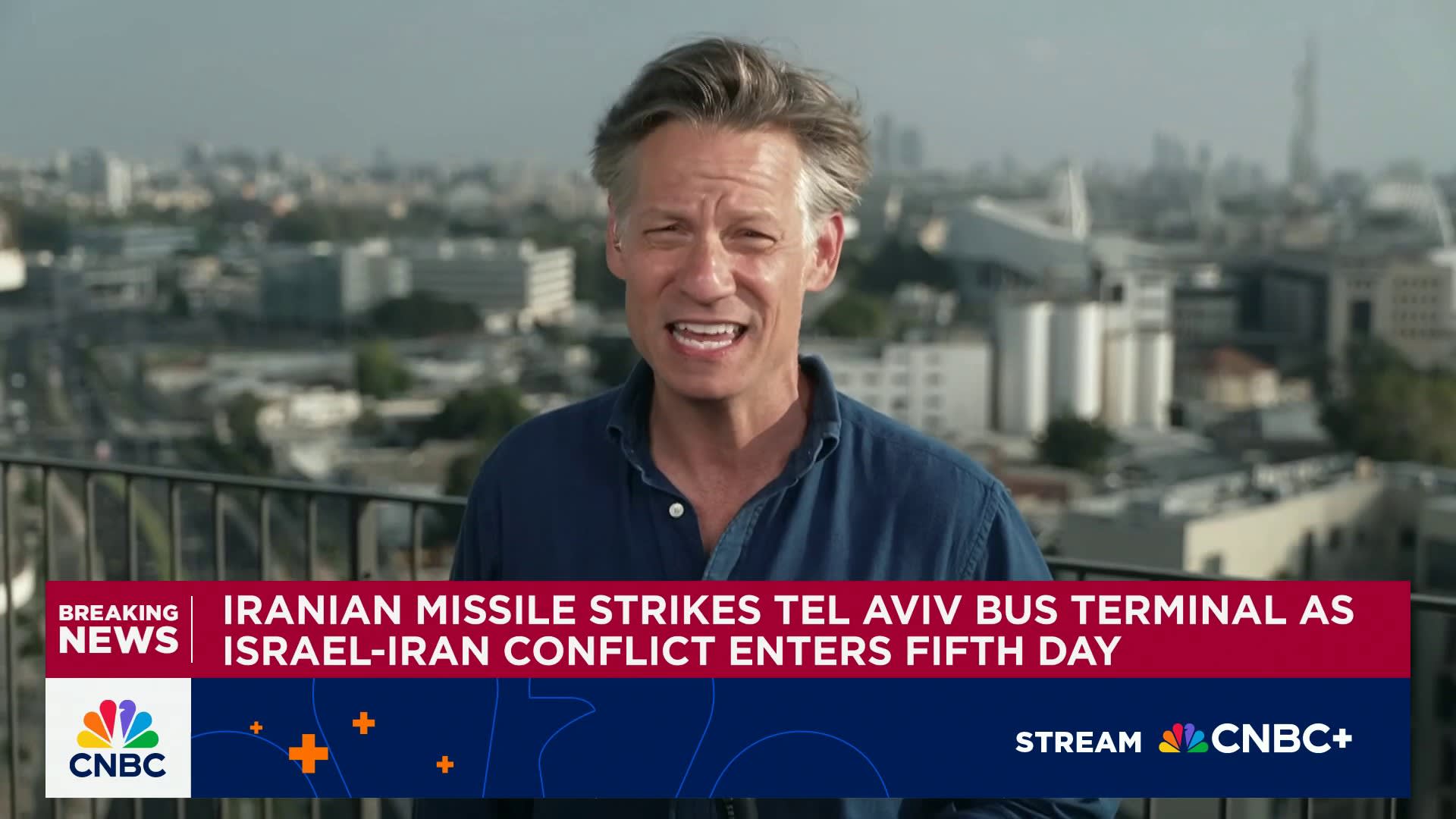 Iranian missile strikes Tel Aviv bus terminal as Israel-Iran conflict enters fifth day