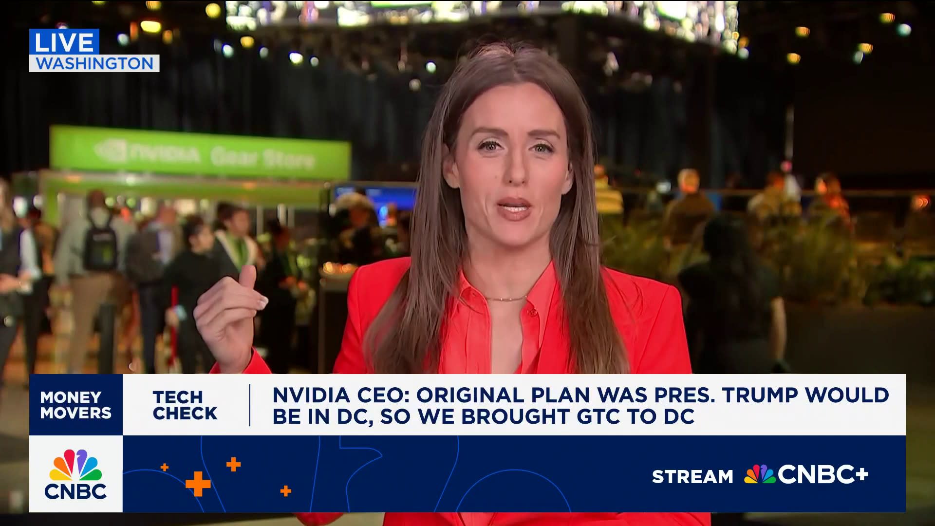 Nvidia CEO: We brought GTC to DC so President Trump could attend